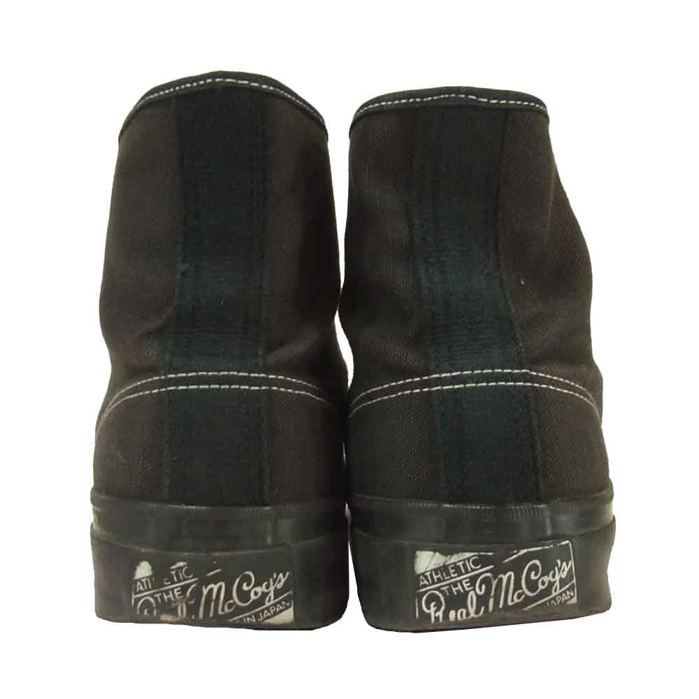 The REAL McCOY'S ザリアルマッコイズ 6510-827160 MILITARY CANVAS TRANING SHOES ミリタリー キャンバス トレーニング シューズ スニーカー ブラック系 7.5【中古】