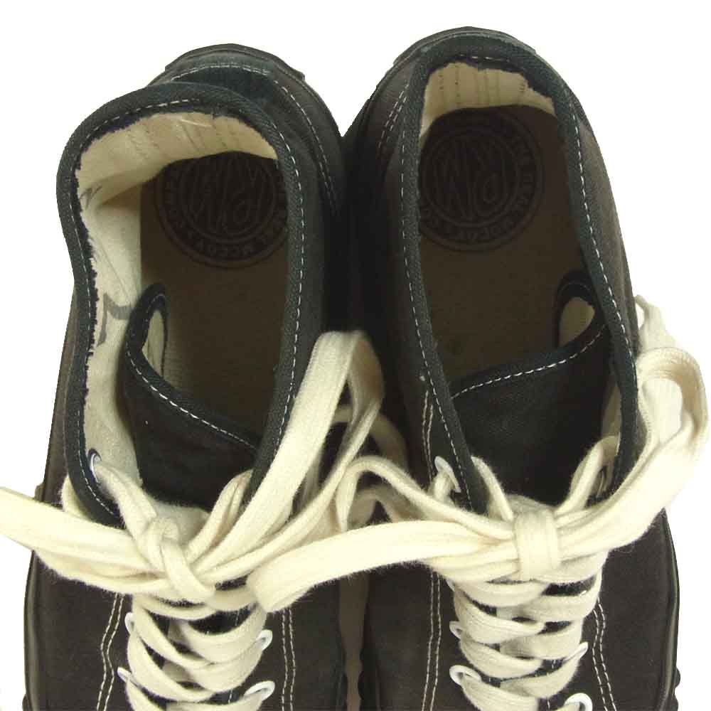 The REAL McCOY'S ザリアルマッコイズ 6510-827160 MILITARY CANVAS TRANING SHOES ミリタリー キャンバス トレーニング シューズ スニーカー ブラック系 7.5【中古】