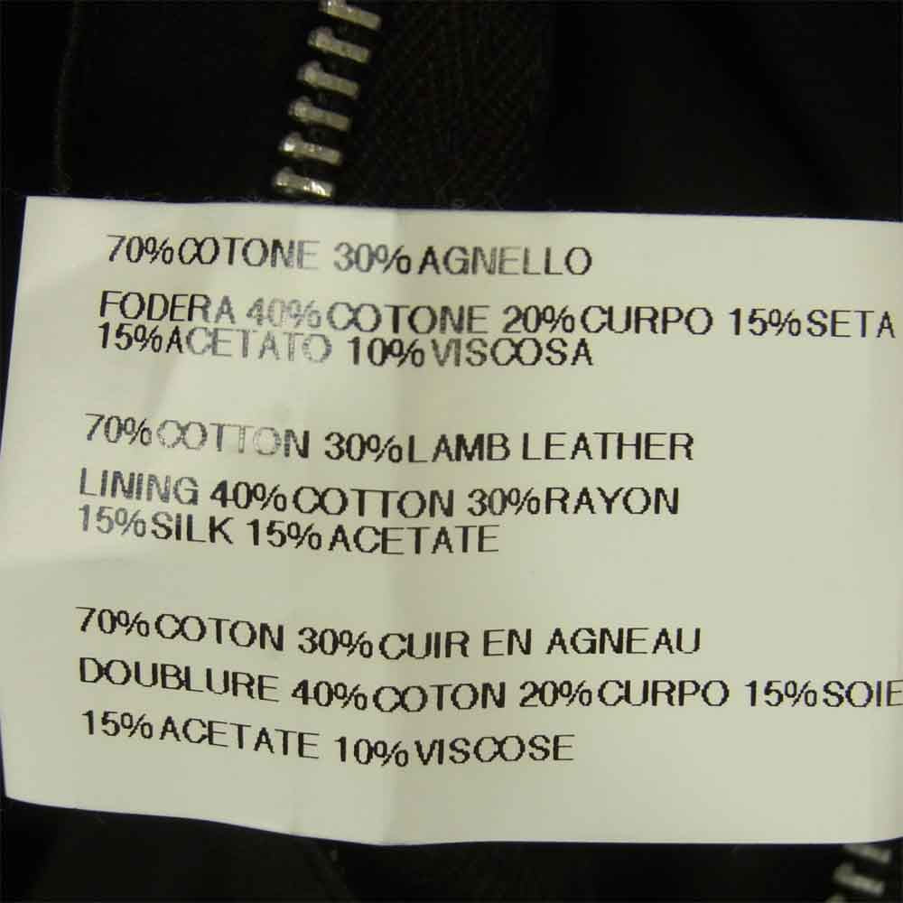 Rick Owens リックオウエンス 国内正規品 デニム 袖レザー 切替 ライダース ジャケット ブラック系 インディゴブルー系 XS【中古】