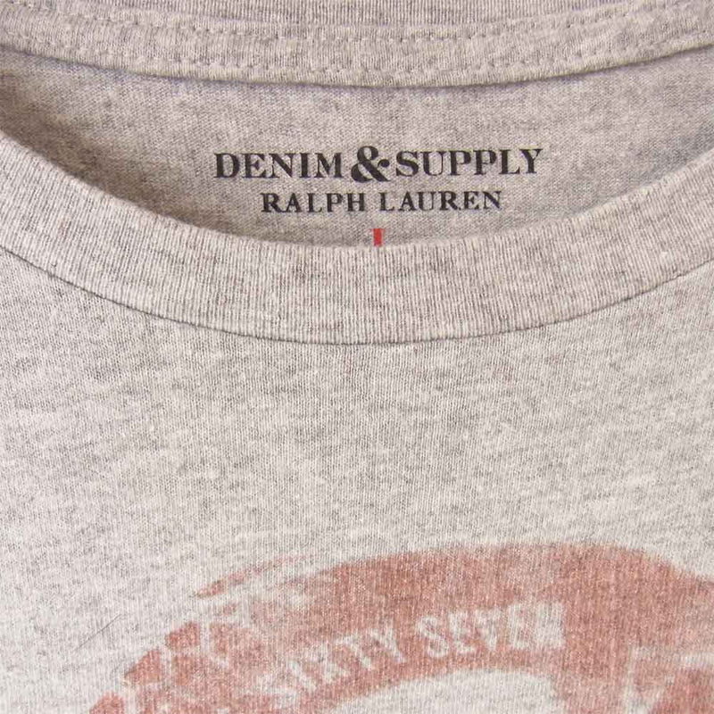 RALPH LAUREN ラルフローレン DENIM & SUPPLY デニム & サプライ スネーク Tシャツ グレー系 L【中古】