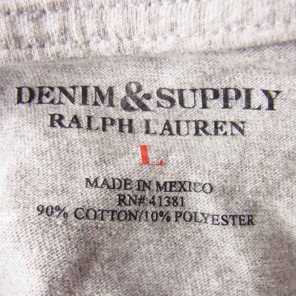 RALPH LAUREN ラルフローレン DENIM & SUPPLY デニム & サプライ スネーク Tシャツ グレー系 L【中古】