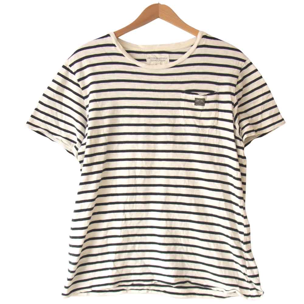 RALPH LAUREN ラルフローレン DENIM & SUPPLY デニム & サプライ ボーダー Tシャツ 白×黒 L【中古】