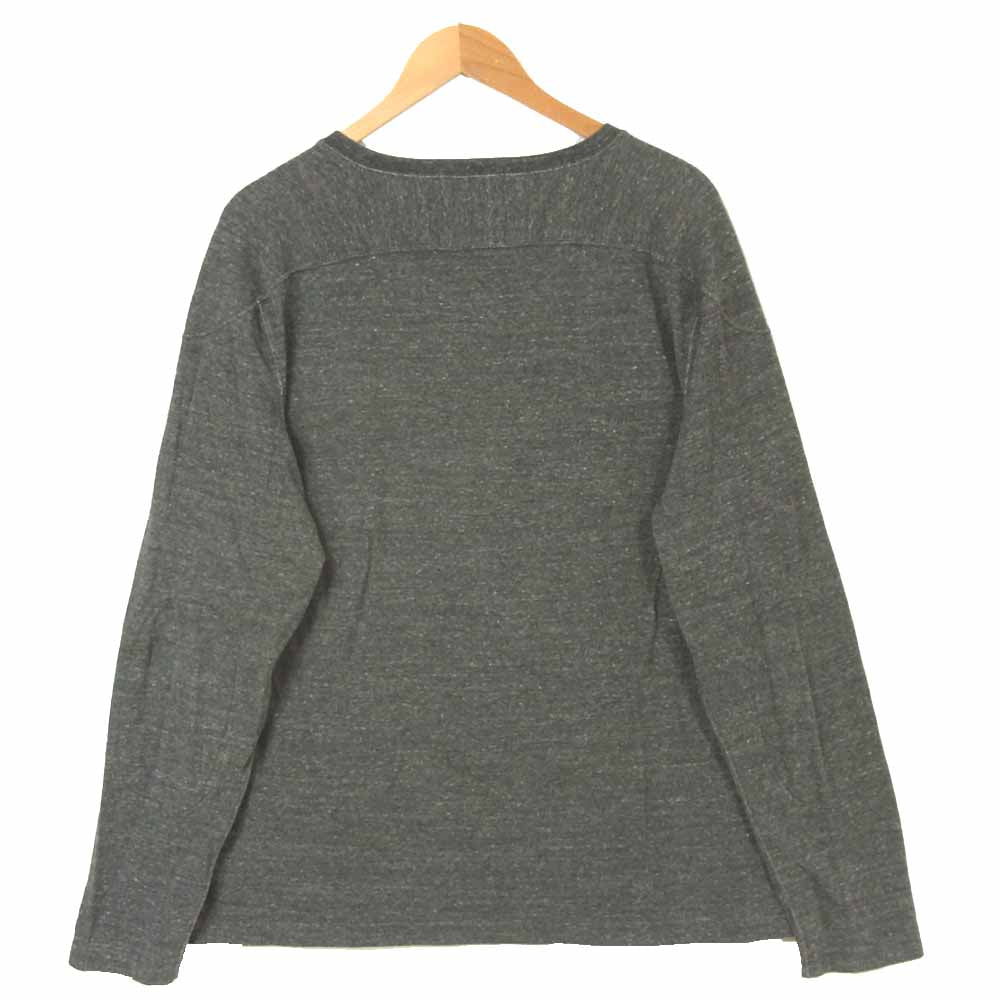 RRL ダブルアールエル 国内正規品 ロゴ 長袖 Tシャツ カットソー コットン フィリピン製 グレー系 XL【中古】