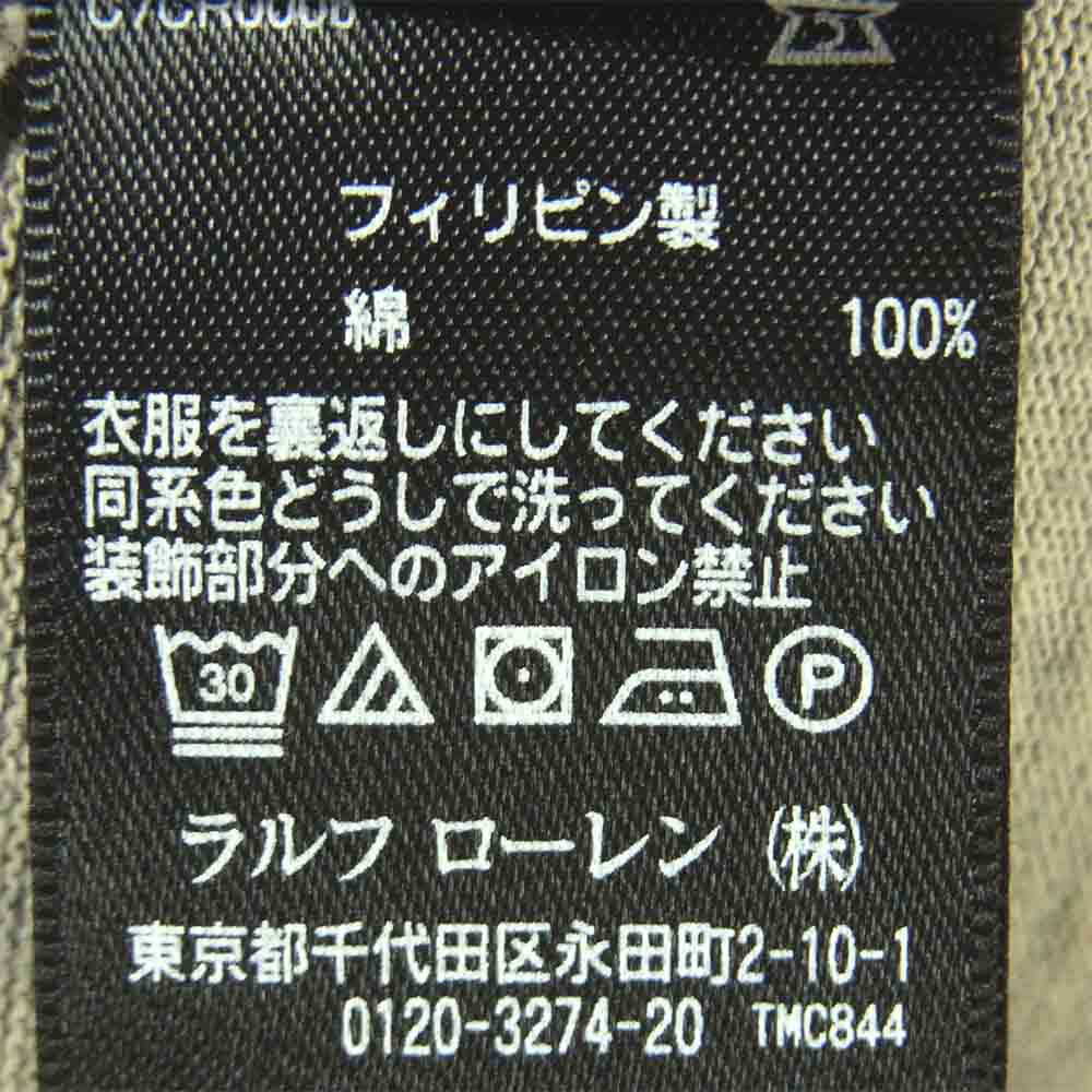 RRL ダブルアールエル 国内正規品 ロゴ 長袖 Tシャツ カットソー コットン フィリピン製 グレー系 XL【中古】