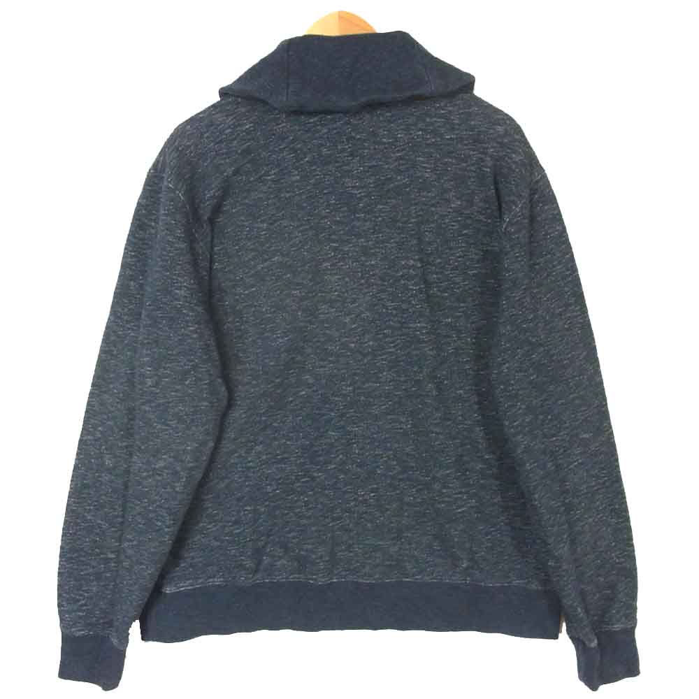 RRL ダブルアールエル ショールカラー インディゴ トレーナー スウェット プルオーバー インディゴブルー系 XL【中古】