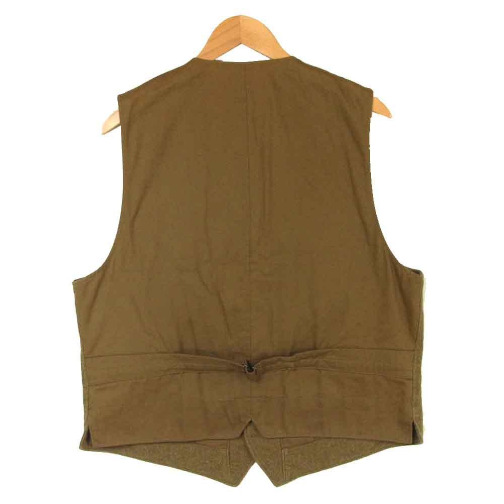 RRL ダブルアールエル 国内正規品 VEST JACKET コットン ベスト ジャケット カーキ系 XL【中古】