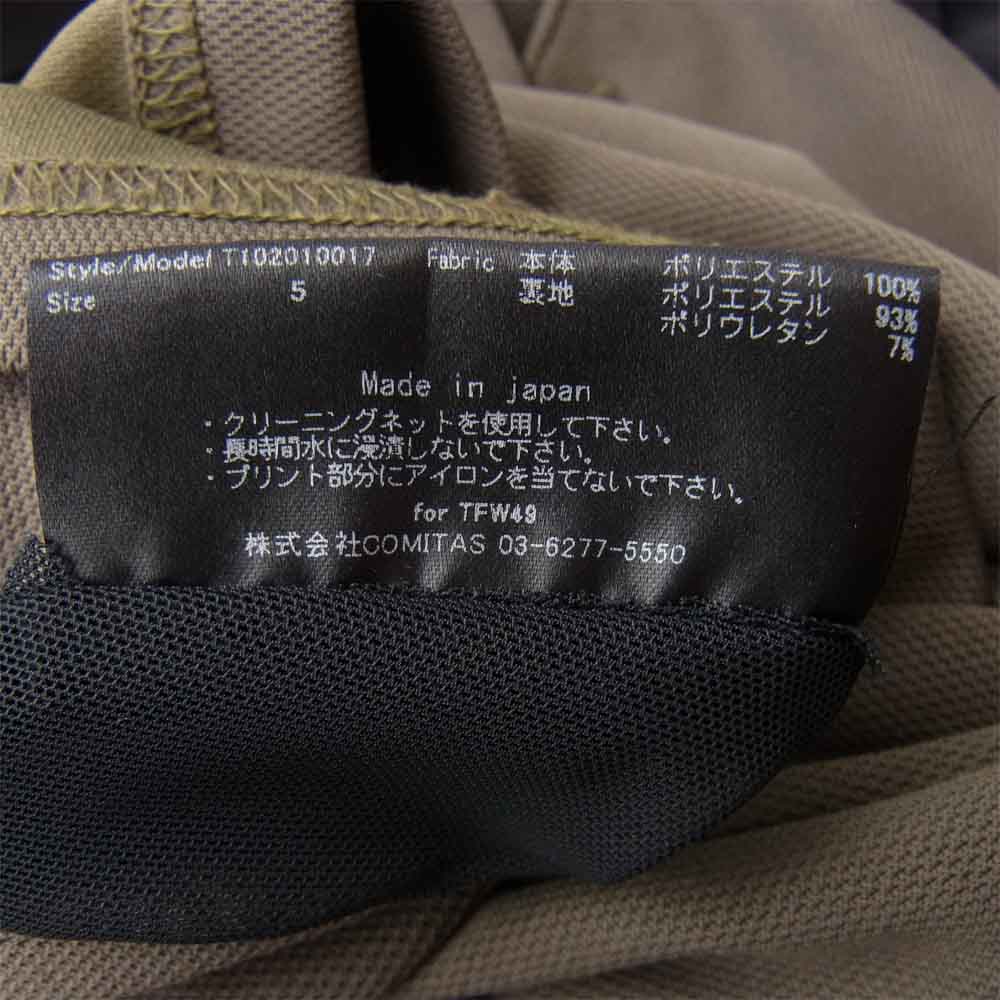 ジュンハシモト TFW49 メッシュ ポロシャツ カーキ カーキ系 5【中古】