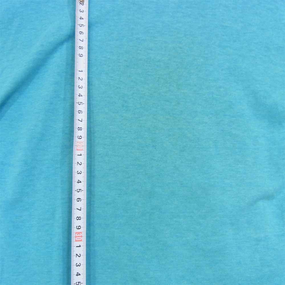 NIKE ナイキ 90S USA製 銀タグ 2連 ロゴ プリント Tシャツ 半袖 コットン ライトブルー系 M【中古】