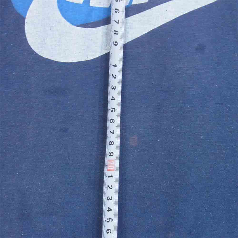 NIKE ナイキ ナイキ4連 スウォッシュ ロゴ プリント Tシャツ ショートスリーブ ブルーグレー系 表記無し【中古】