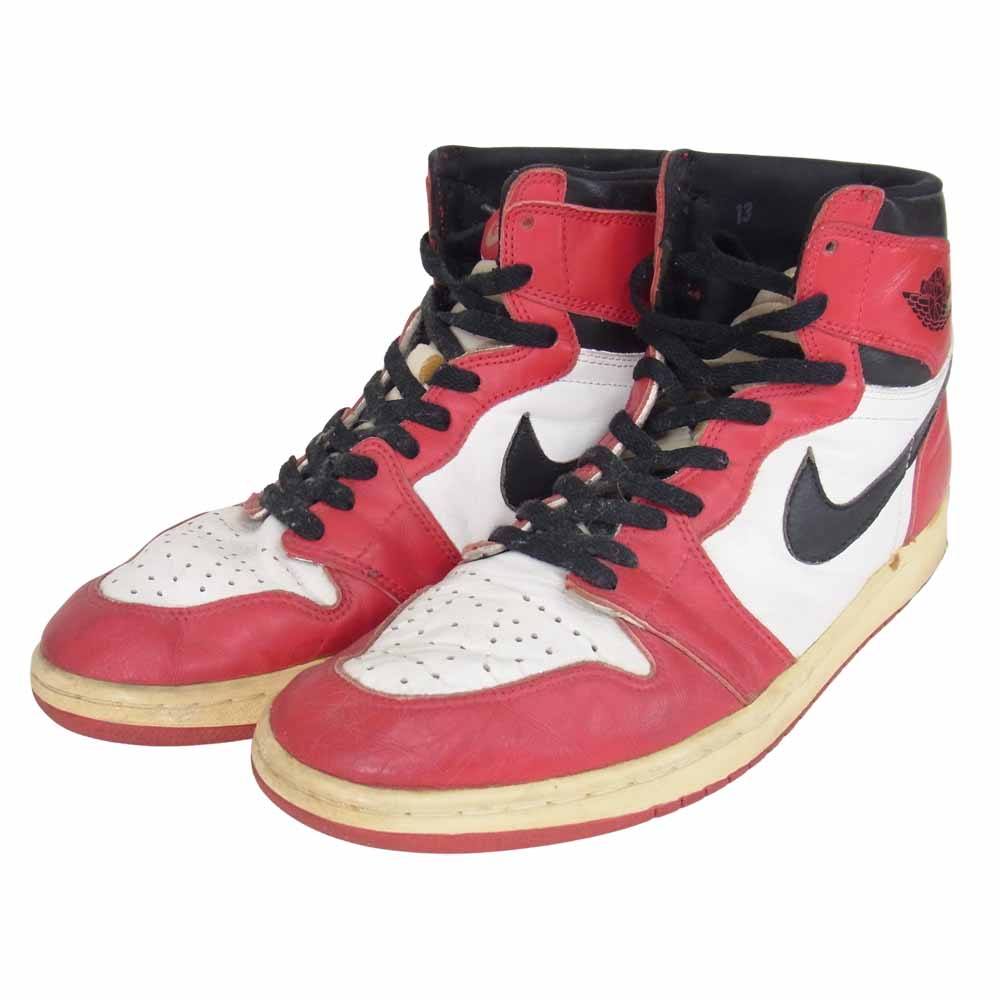 NIKE ナイキ 130207-101 観賞用 94年製 AIR JORDAN 1 CHICAGO エアジョーダン 1 シカゴ レッド系 31㎝【中古】
