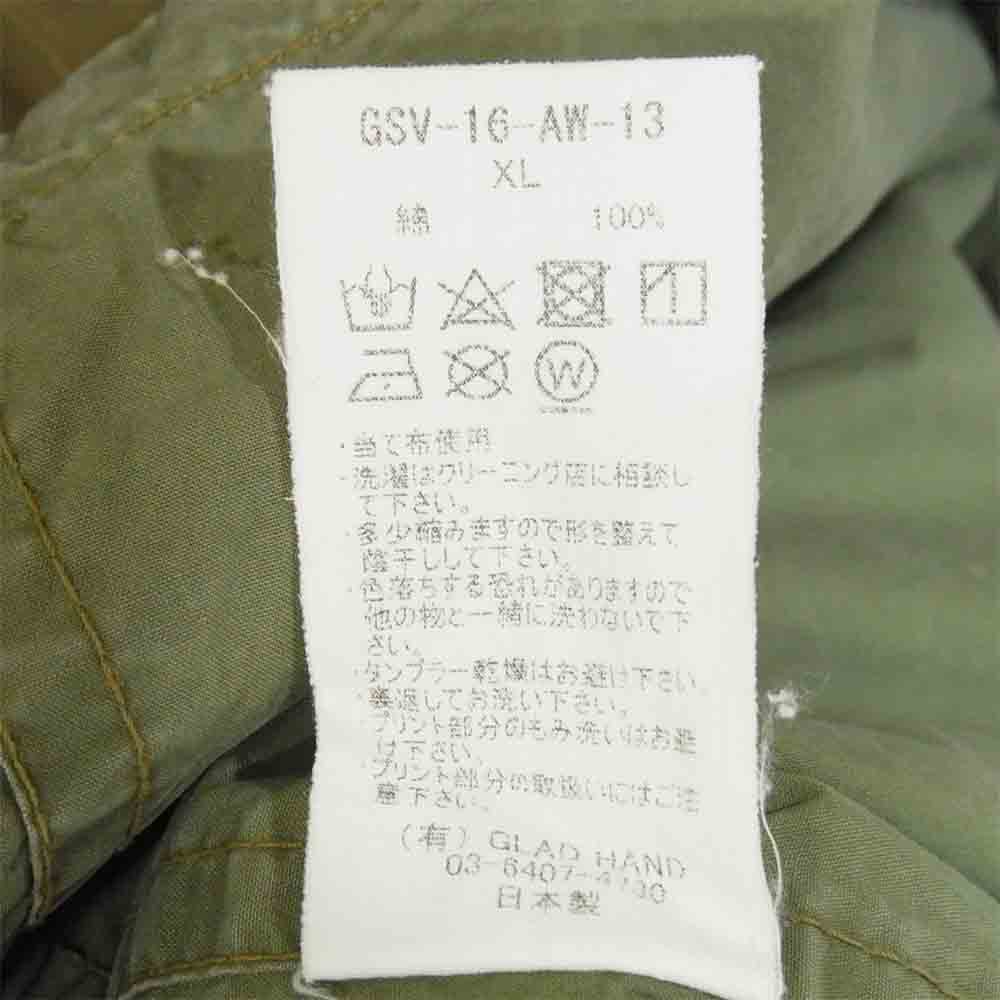 GANGSTERVILLE ギャングスタービル 16AW GSV-16-AW-13 M719 JACKET ミリタリージャケット カーキ系 XL【中古】