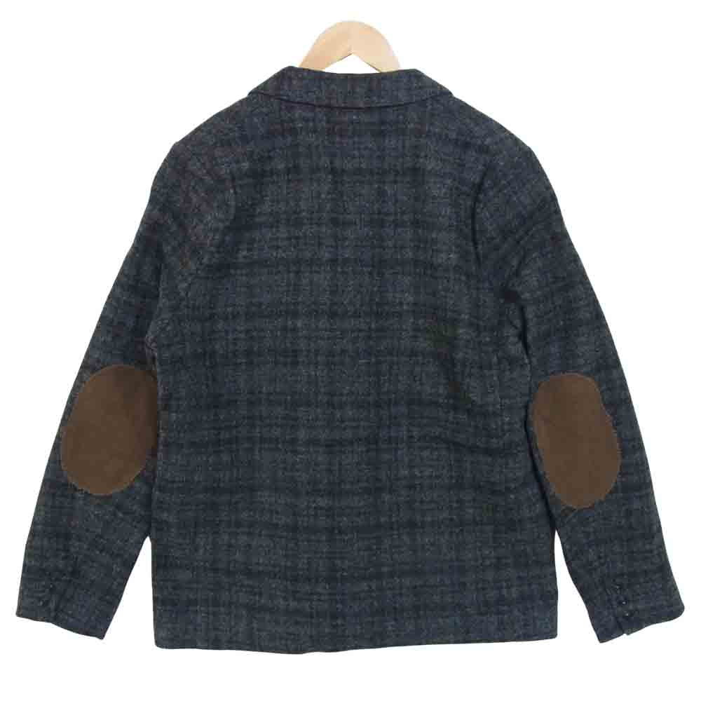 BY GLADHAND バイグラッドハンド 16AW BYGH-16-AW-07 千鳥格子 エルボーパッチ ウール テーラード ジャケット ダークグレー系 XL【中古】