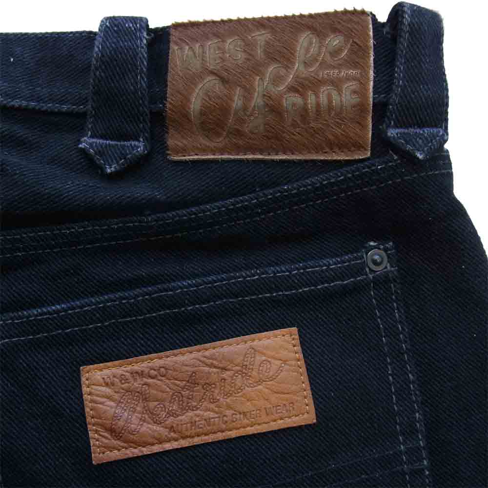 ウエストライド WR201 super heavy 21.75oz cycle jeans ヘビーウエイト ジーンズ ブラック系【中古】
