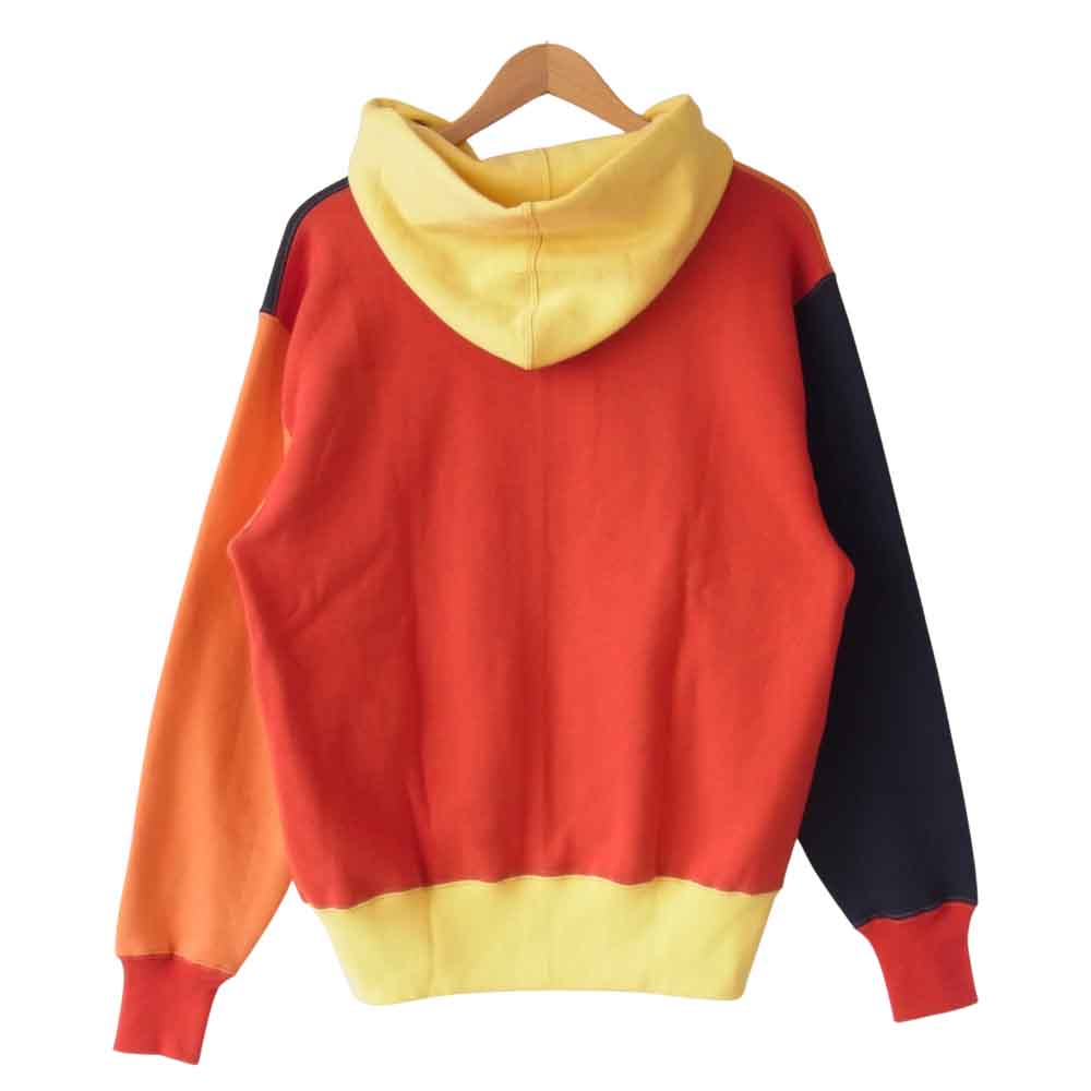 CUSHMAN クッシュマン 26228 Crazy color クレイジーパターン フルジップ パーカー マルチカラー系 XL【美品】【中古】