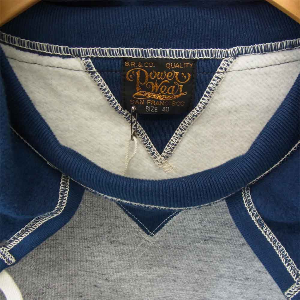 FREEWHEELERS フリーホイーラーズ 1934004 ATTACHED HOOD SWEAT PARKA 後付け パーカー グレー×ネイビー 40【新古品】【未使用】【中古】