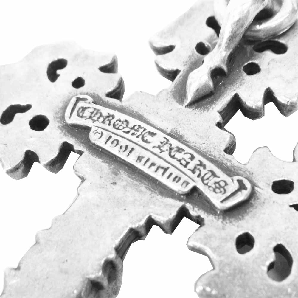 CHROME HEARTS クロムハーツ（原本無） フィリグリー クロス スモール ペンダント シルバー系【中古】