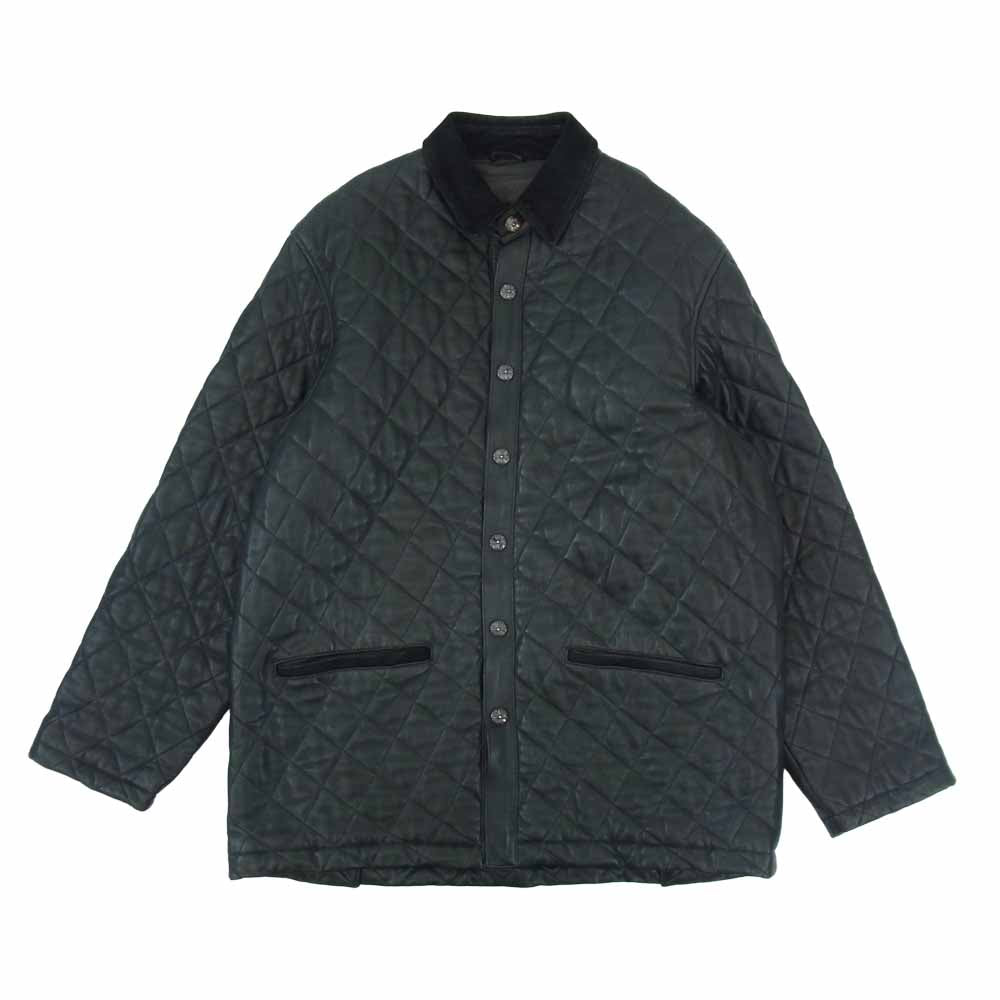 CHROME HEARTS クロムハーツ（原本無） キルティング レザー ブルゾン ブラック系 L【中古】