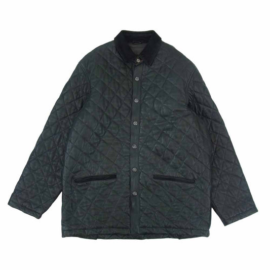 CHROME HEARTS クロムハーツ（原本無） キルティング レザー ブルゾン ブラック系 L【中古】