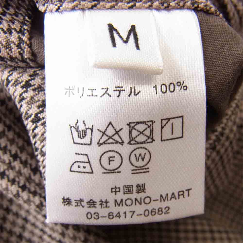 ウィムリドム 千鳥 スラックス パンツ ブラウン系 M【美品】【中古】