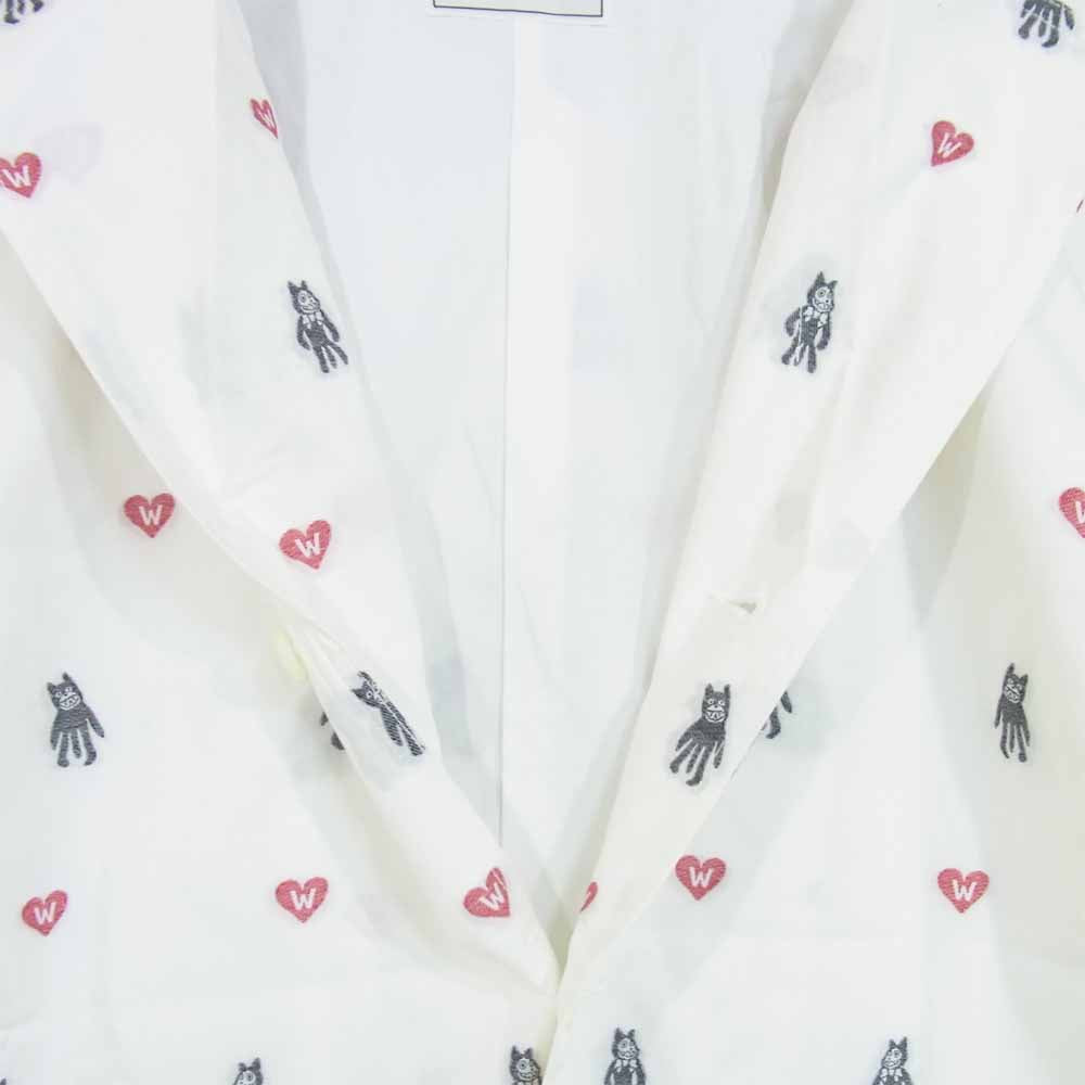 WEIRDO ウィアード WRD-19-SS-09 FOLLIES JACKET ヂャガード ジャケット 日本製 ホワイト系 2XL【中古】