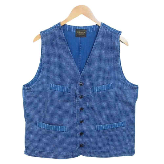 BY GLADHAND バイグラッドハンド 17SS BYGH-17-SS-07 GOOD WORKER VEST グッド ワーカー ベスト ジャケット インディゴブルー系 XL【中古】