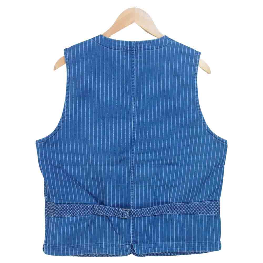 BY GLADHAND バイグラッドハンド 17SS BYGH-17-SS-07 GOOD WORKER VEST グッド ワーカー ベスト ジャケット インディゴブルー系 XL【中古】
