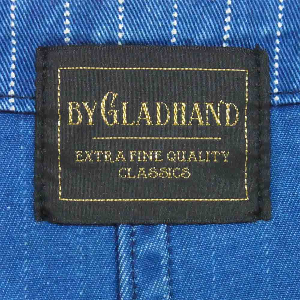 BY GLADHAND バイグラッドハンド 17SS BYGH-17-SS-07 GOOD WORKER VEST グッド ワーカー ベスト ジャケット インディゴブルー系 XL【中古】