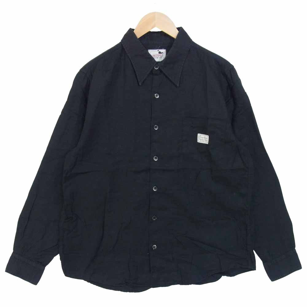 GANGSTERVILLE ギャングスタービル GSV-19-SS-32 Casino L/S Shirts カジノロングスリーブ シャツ ブラック系 XL【中古】