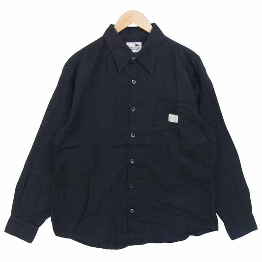 GANGSTERVILLE ギャングスタービル GSV-19-SS-32 Casino L/S Shirts カジノロングスリーブ シャツ ブラック系 XL【中古】