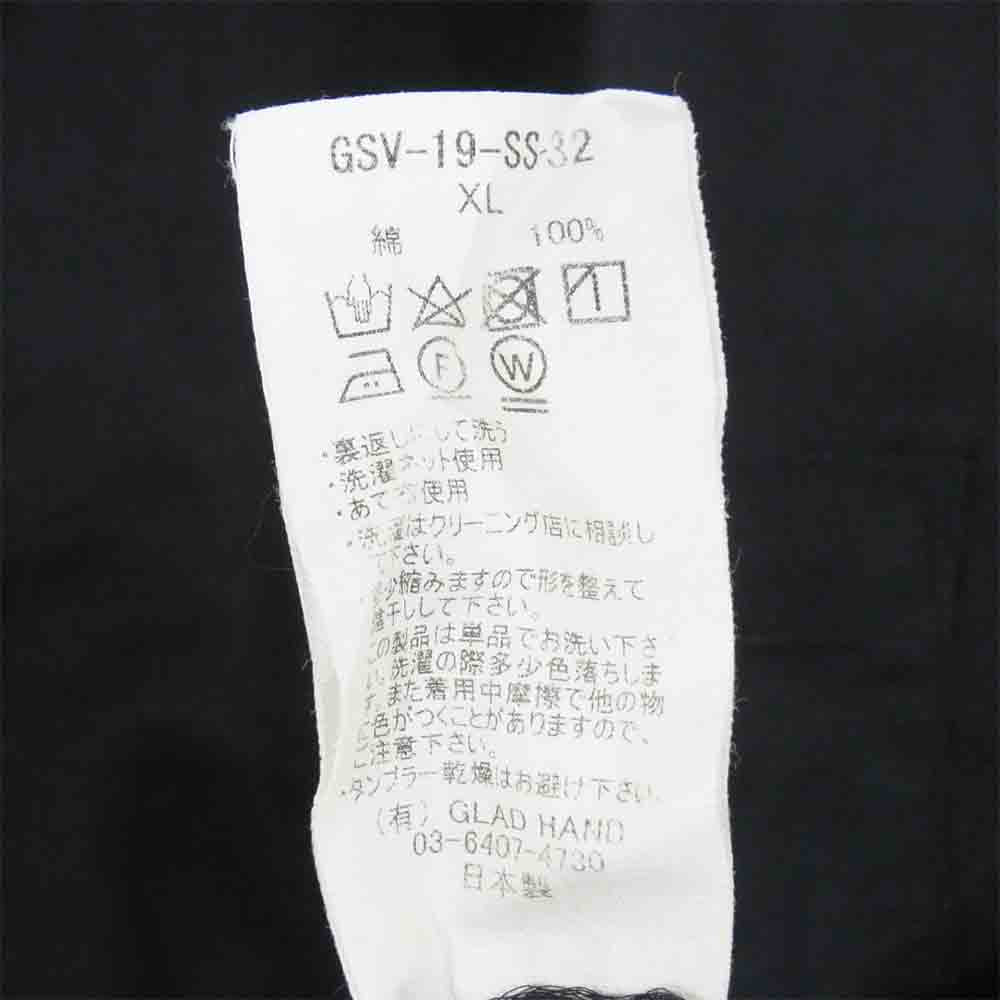 GANGSTERVILLE ギャングスタービル GSV-19-SS-32 Casino L/S Shirts カジノロングスリーブ シャツ ブラック系 XL【中古】