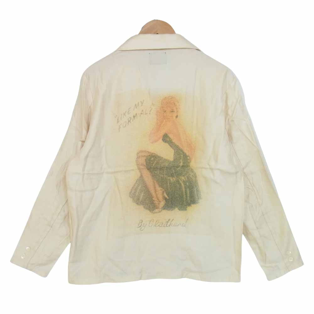 BY GLADHAND バイグラッドハンド 17SS BYGH-17-SS-08 Cavana Shirts キャバナ ロングスリーブ シャツ ベージュ系 L【中古】
