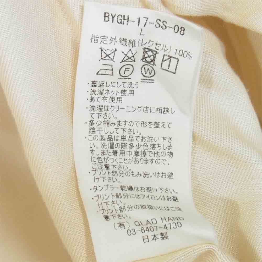 BY GLADHAND バイグラッドハンド 17SS BYGH-17-SS-08 Cavana Shirts キャバナ ロングスリーブ シャツ ベージュ系 L【中古】