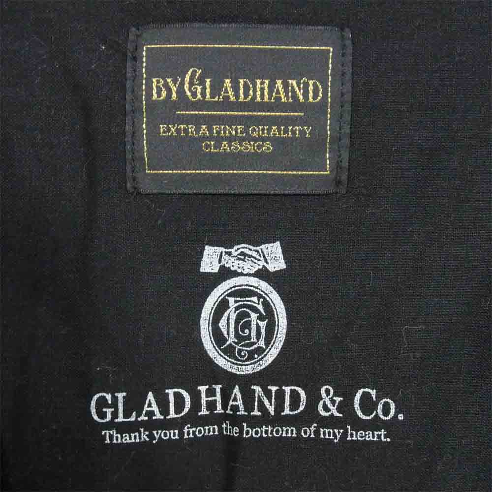 BY GLADHAND バイグラッドハンド 16SS BYGH-16-SS-10 オープンカラー シャツ リネン混合 日本製 ブラック系 L【中古】