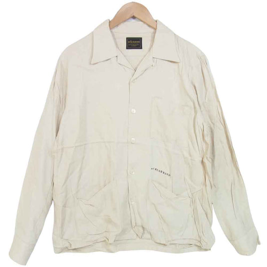 BY GLADHAND バイグラッドハンド 16SS BYGH-16-SS-07 LONG SLEEVE SHIRTS ロングスリーブ オープンカラー シャツ ベージュ系 L【中古】