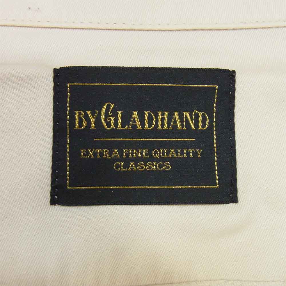 BY GLADHAND バイグラッドハンド 16SS BYGH-16-SS-07 LONG SLEEVE SHIRTS ロングスリーブ オープンカラー シャツ ベージュ系 L【中古】