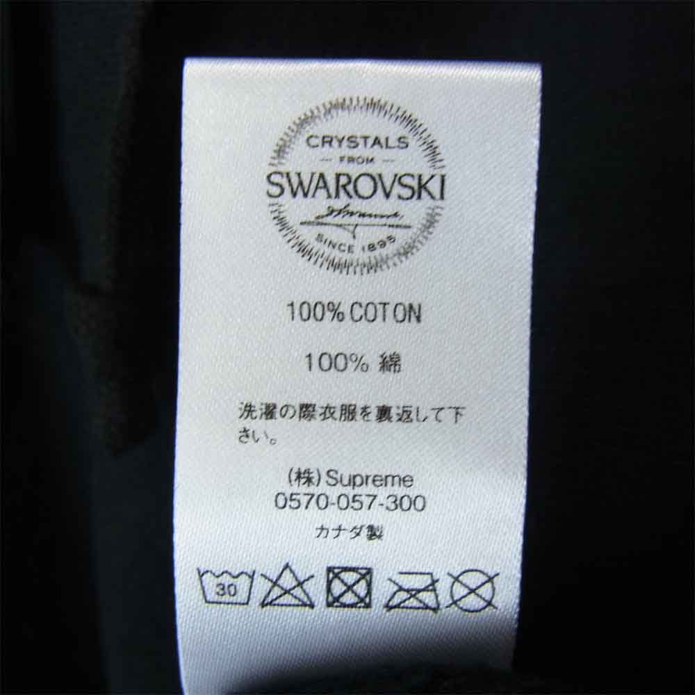 Supreme シュプリーム Swarovski S Logo Hooded Sweatshirt  スワロフスキー エス ロゴ フーディー スウェットシャツ パーカー ブラック ブラック系 XL【新古品】【未使用】【中古】