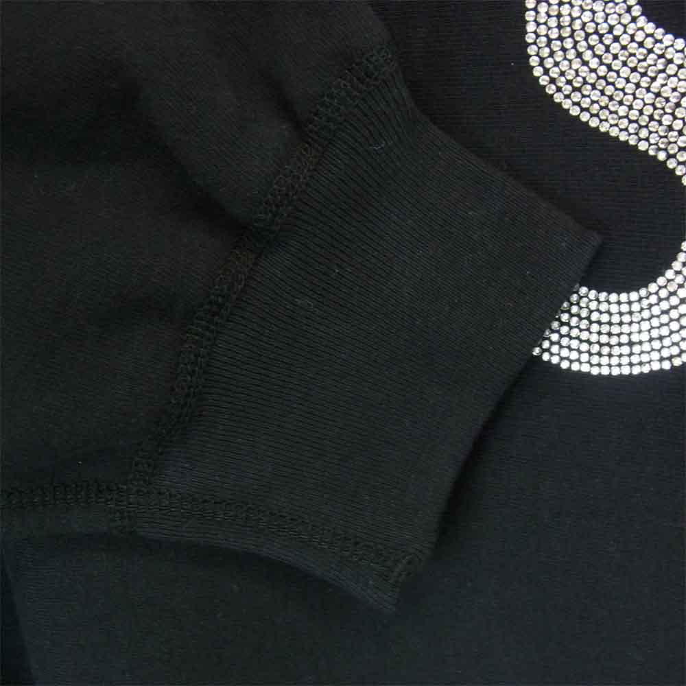 Supreme シュプリーム Swarovski S Logo Hooded Sweatshirt  スワロフスキー エス ロゴ フーディー スウェットシャツ パーカー ブラック ブラック系 XL【新古品】【未使用】【中古】