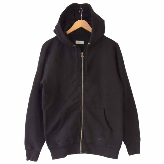 サタデーズ ニューヨークシティ ZIP SWEATSHIRT ジップアップ パーカー ブラック系 M【中古】