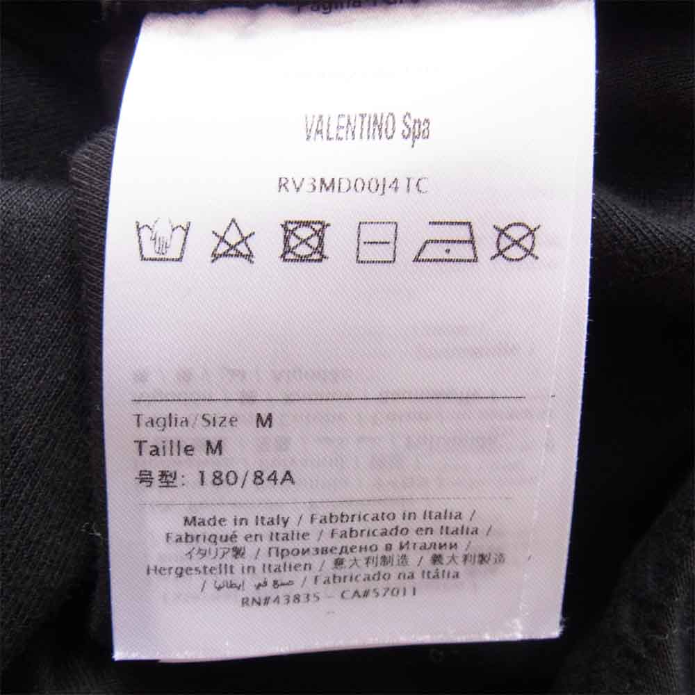 VALENTINO ヴァレンティノ RV3MD00J4TC サイドライン ロゴ トラックパンツ ブラック系 M【中古】