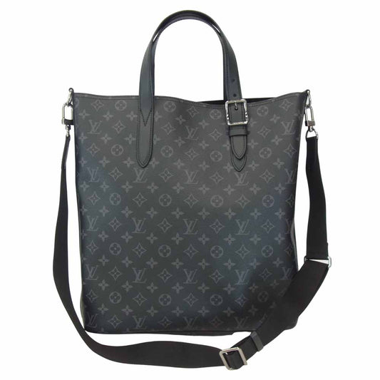LOUIS VUITTON ルイ・ヴィトン M43421 モノグラム エクリプス アポロ トート バッグ ブラック系【美品】【中古】