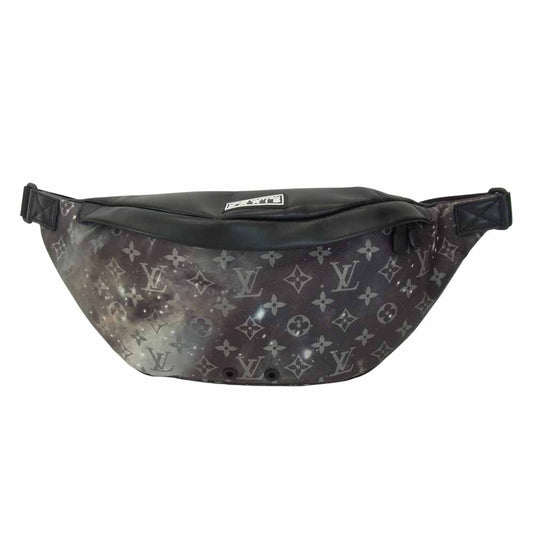 LOUIS VUITTON ルイ・ヴィトン 19SS M44444 モノグラム ギャラクシー ディスカバリー バムバッグ ブラック系 ホワイト系【極上美品】【中古】