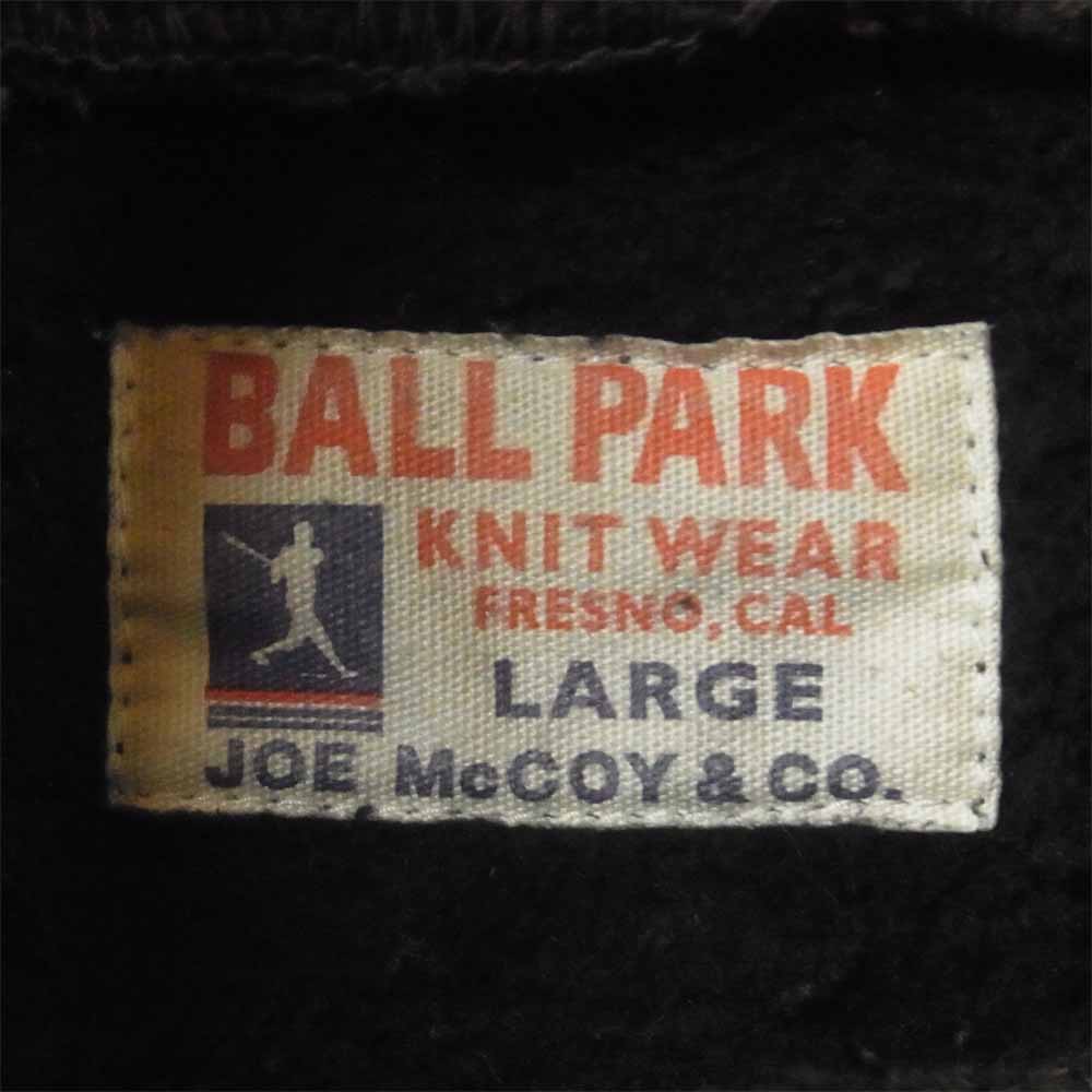 ジョーマッコイ BALL PARK ボールパーク プルオーバー スウェット パーカー コットン ブラック系 L【中古】