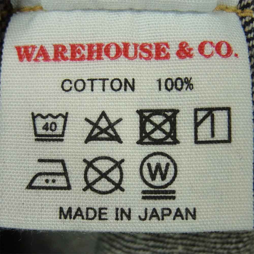 WAREHOUSE ウエアハウス CLOSED FRONT JUMPER 1890 model クローズドフロント ジャンパー プルオーバー インディゴブルー系 40【中古】