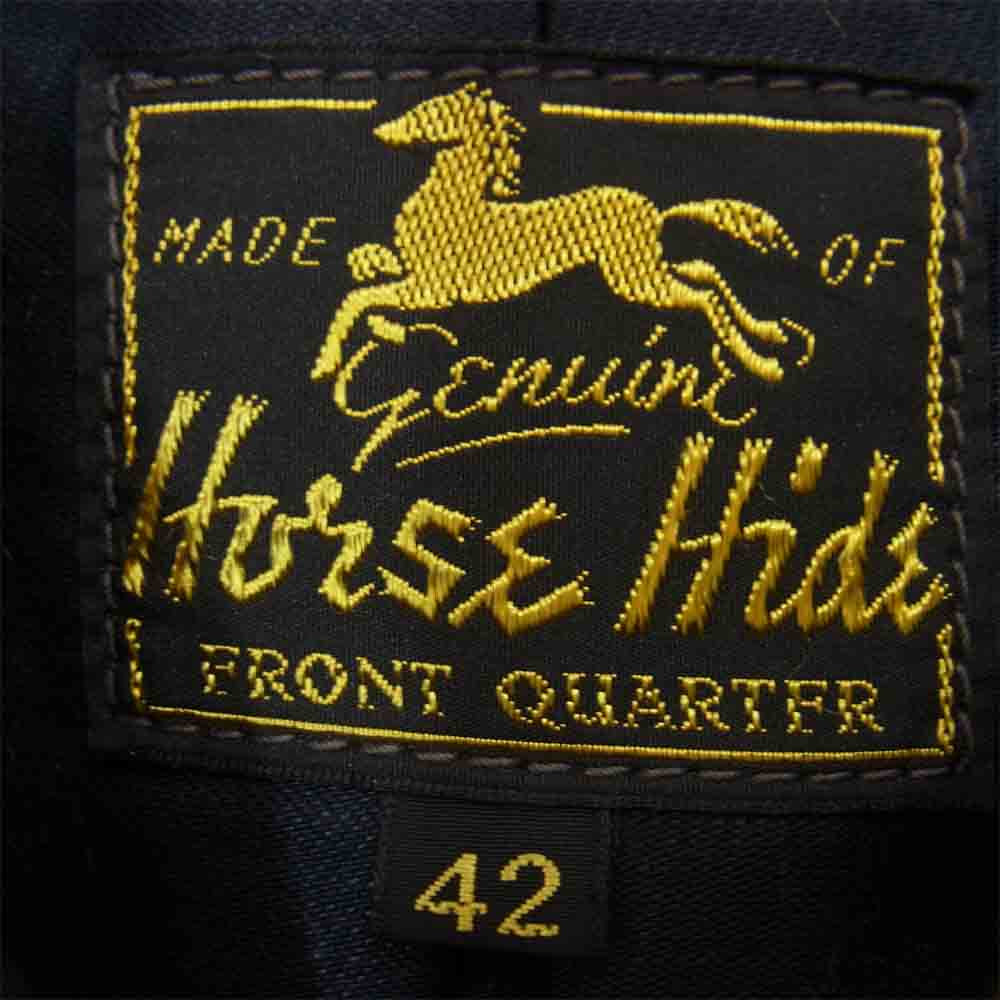 ジョーマッコイ 30s SPORTS JACKET COOPER ホースハイド スポーツ ジャケット クーパー ライダース ブラウン系 42【中古】