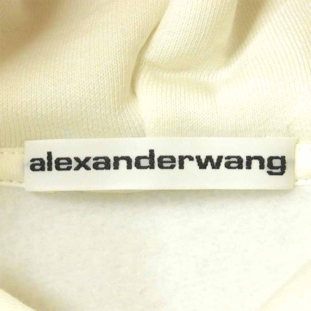 Alexander Wang アレキサンダーワン UCC2201023 HOODED SWEATSHIRT WITH SAW BLADE PRINT フーデッド スウェット パーカー ホワイト系 M【新古品】【未使用】【中古】