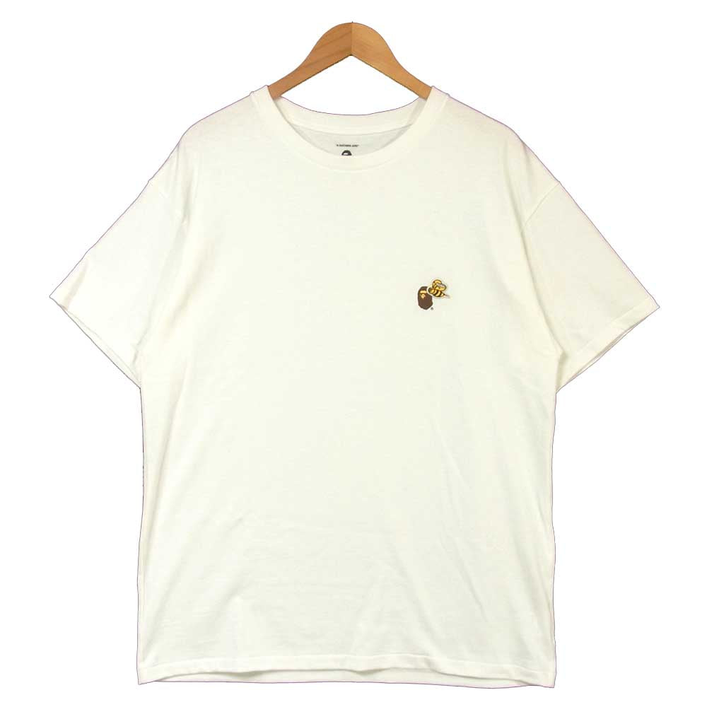 レディメイド 21SS エイプ A BATHING APE 3PC TEES 半袖 Tシャツ ホワイト系 L【新古品】【未使用】【中古】
