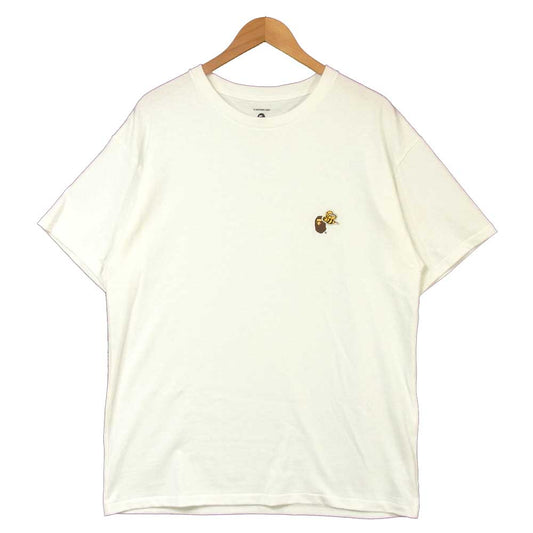 レディメイド 21SS エイプ A BATHING APE 3PC TEES 半袖 Tシャツ ホワイト系 L【新古品】【未使用】【中古】