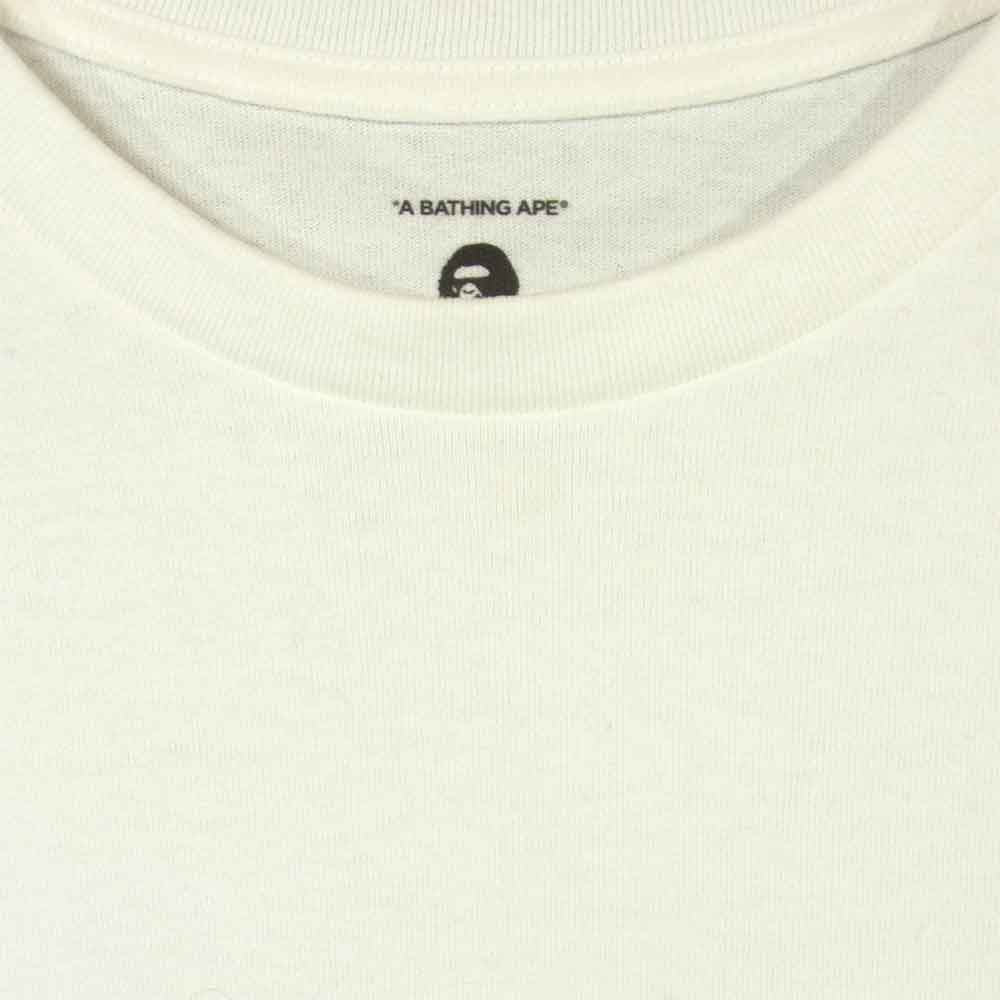 レディメイド 21SS エイプ A BATHING APE 3PC TEES 半袖 Tシャツ ホワイト系 L【新古品】【未使用】【中古】