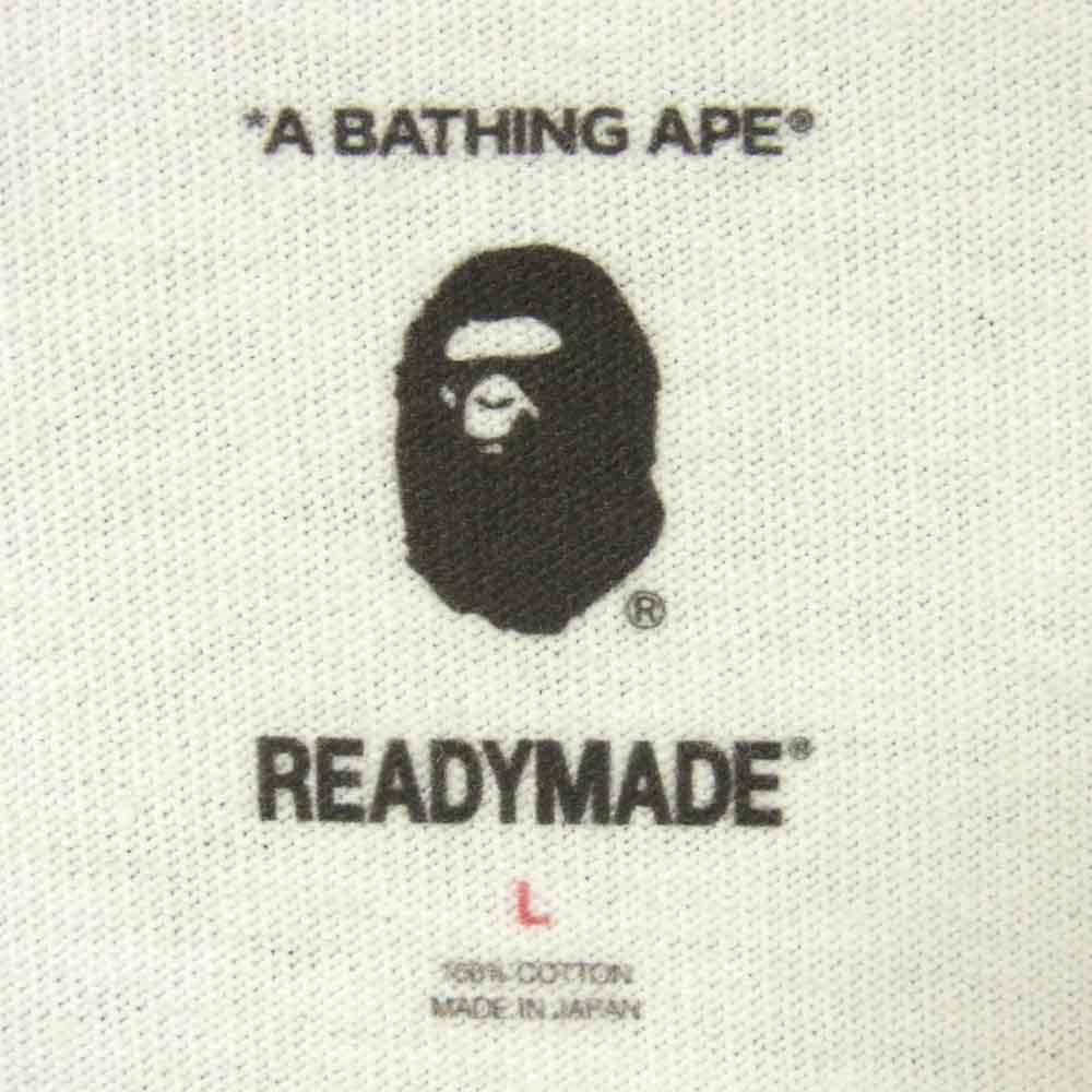 レディメイド 21SS エイプ A BATHING APE 3PC TEES 半袖 Tシャツ ホワイト系 L【新古品】【未使用】【中古】