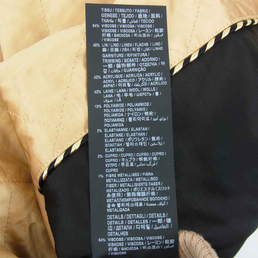 SAINT LAURENT サンローラン 21SS 国内正規品 Teddy テディ ボンバー ジャケット ゴールド系 44【極上美品】【中古】